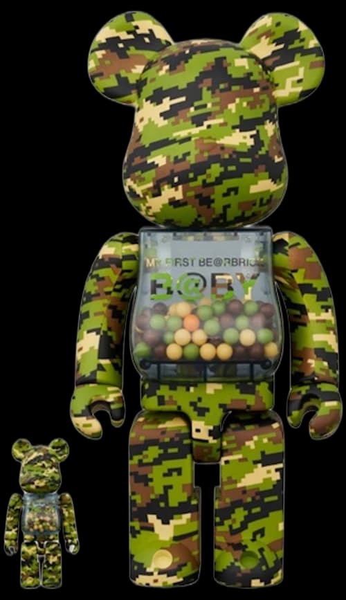 Bearbrick My First B@By Digital 100% & 400% Set Camo