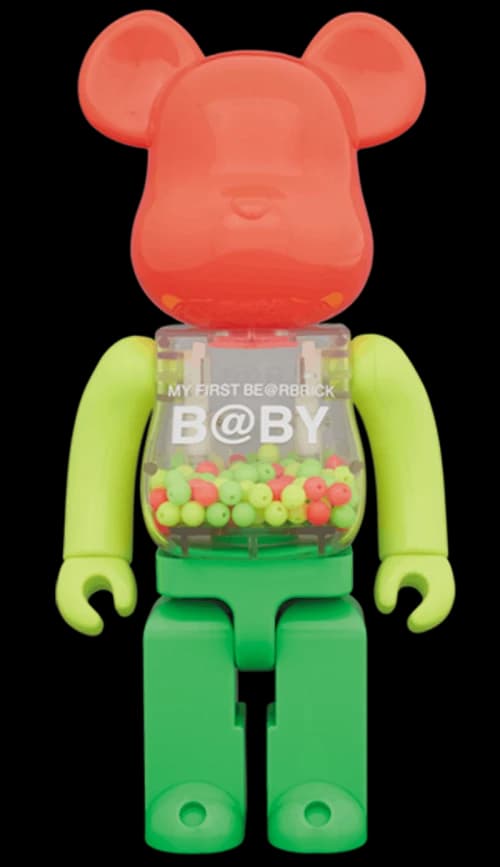 Bearbrick My First Baby Neon Ver. 400% Green