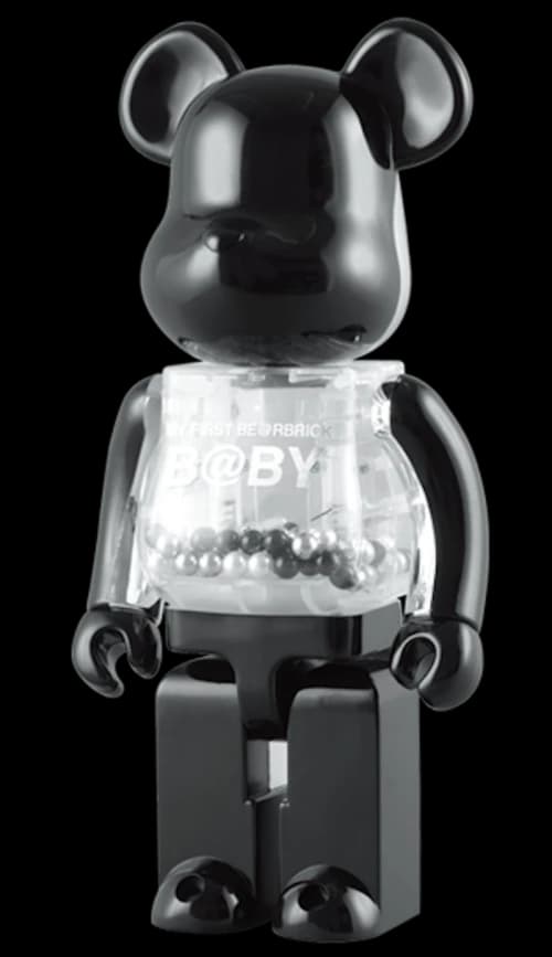 Bearbrick My First Bearbrick Baby (Black and Silver Version) 400% Black