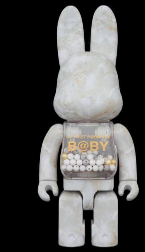 Bearbrick My First Rabbrick Marble 100% & 400% Set