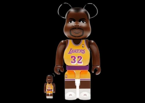 Bearbrick NBA Magic Johnson (Los Angeles Lakers) 100% & 400% Set