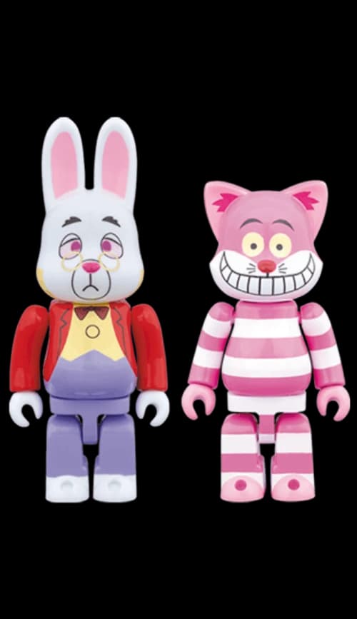 Bearbrick Nyabrick Cheshire Cat & Rabbrick White Rabbit 100% Multi