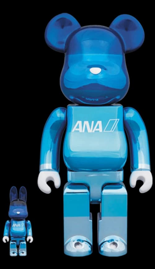 Bearbrick Rabbrick ANA Chrome Gradation 100% & 400% Set Blue