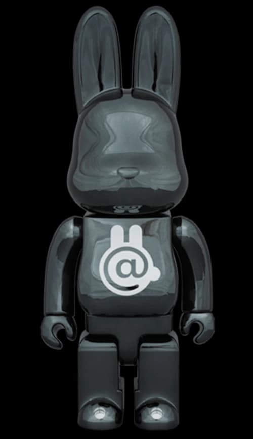Bearbrick Rabbrick CHROME 400% BLACK