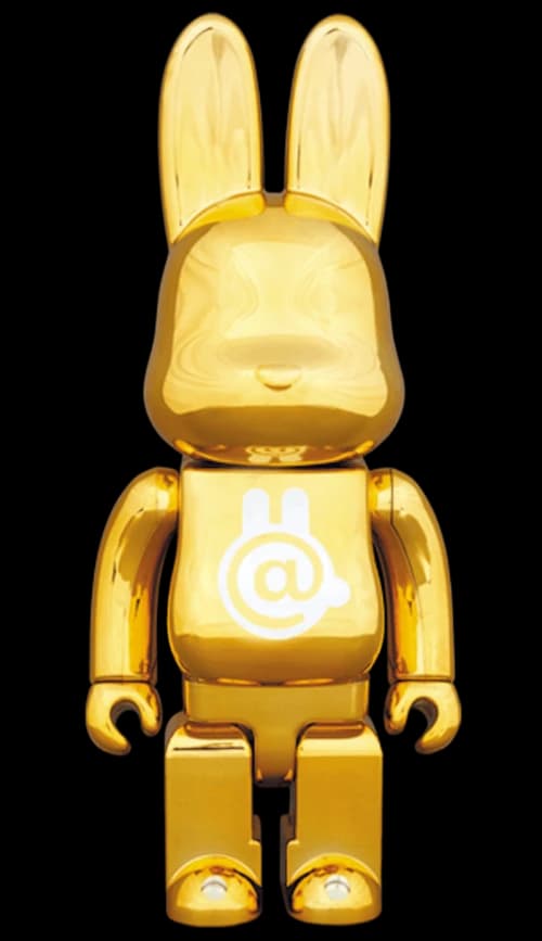Bearbrick Rabbrick CHROME 400% GOLD