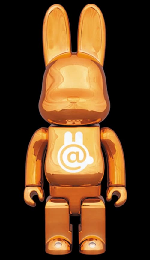 Bearbrick Rabbrick CHROME 400% ORANGE