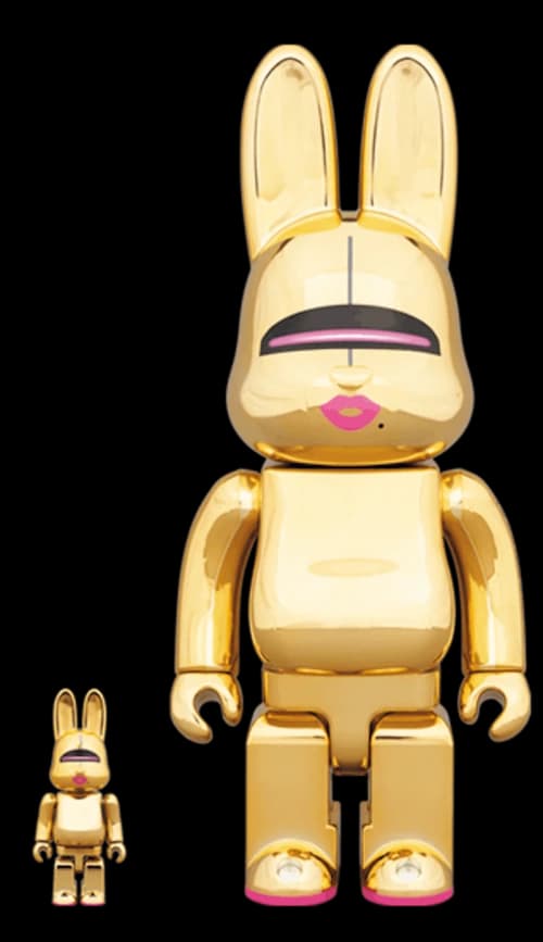 Bearbrick Rabbrick Hajime Sorayama Sexy Robot 100% & 400% Set Gold