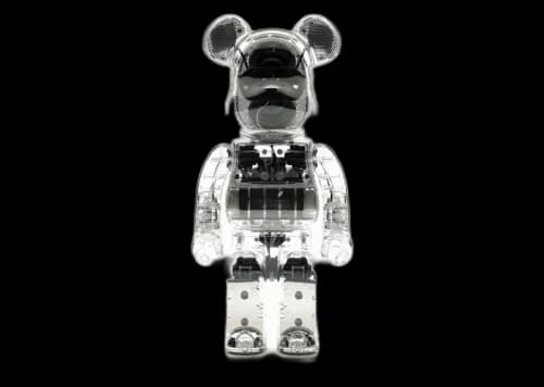 Bearbrick Rinaro Audio 400% Portable Speaker Clear