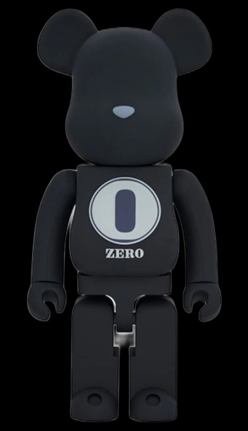 Bearbrick ROBERT INDIANA x fragmentdesign 1000% Black/White
