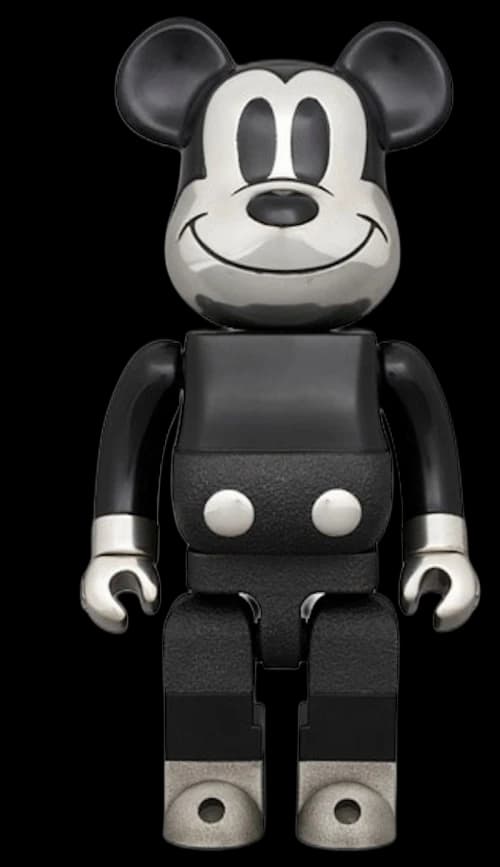Bearbrick Royal Selangor Mickey Mouse 400% Black/White