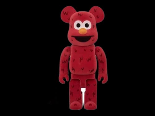 Bearbrick Sesame Street Elmo Flocky 100% & 400% Set