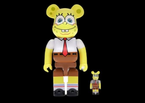 Bearbrick Spongebob 100% & 400% Set Yellow