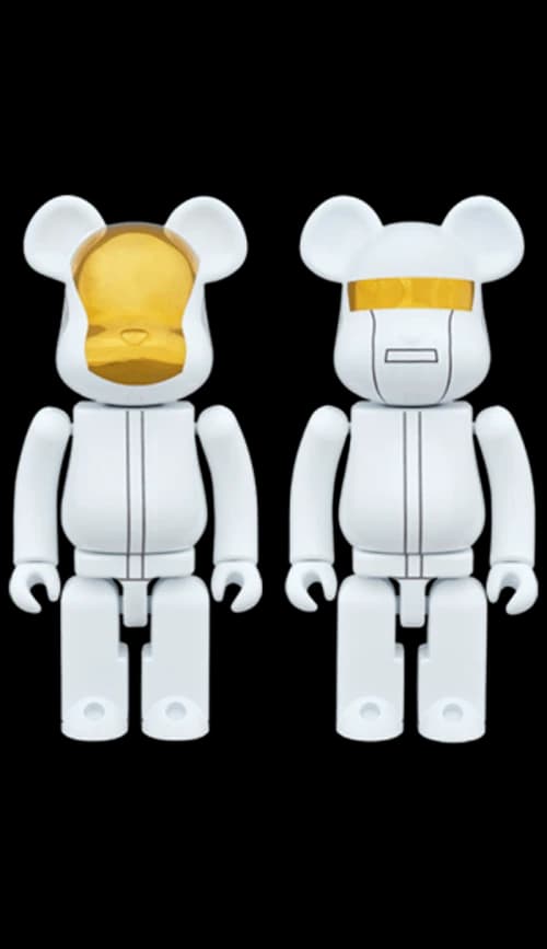 Bearbrick Superalloy Daft Punk (White Suits Ver.) 2 Pack 200% White/Gold