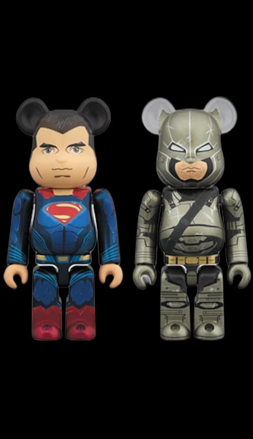 Bearbrick Superman & Batman Armored Ver. 100% Multi