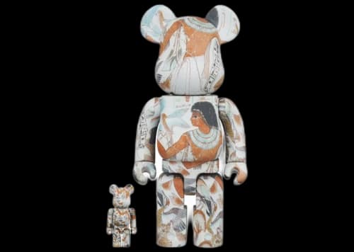 Bearbrick The British Museum (Tomb-Painting of Nebamun) 100% & 400% Set