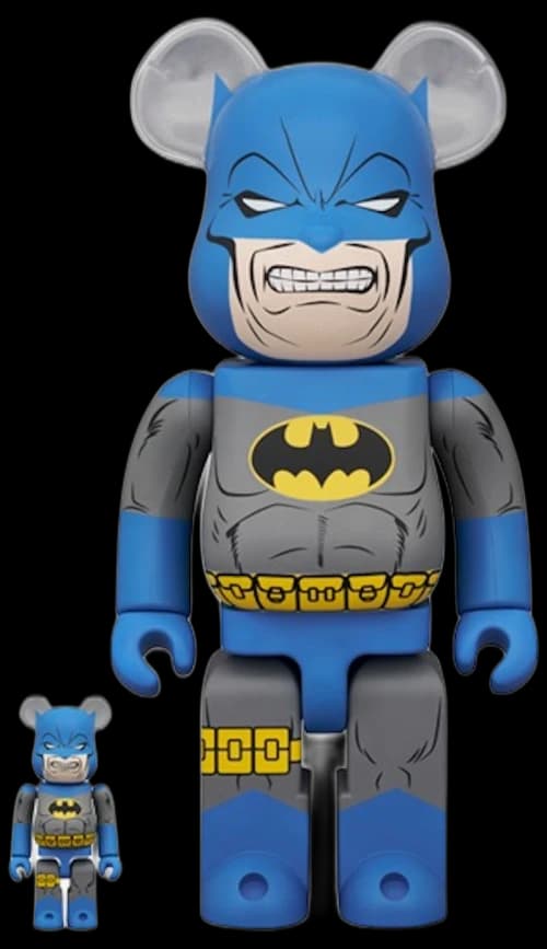 Bearbrick The Dark Knight Returns Batman TDKR Blue 100% & 400% Set