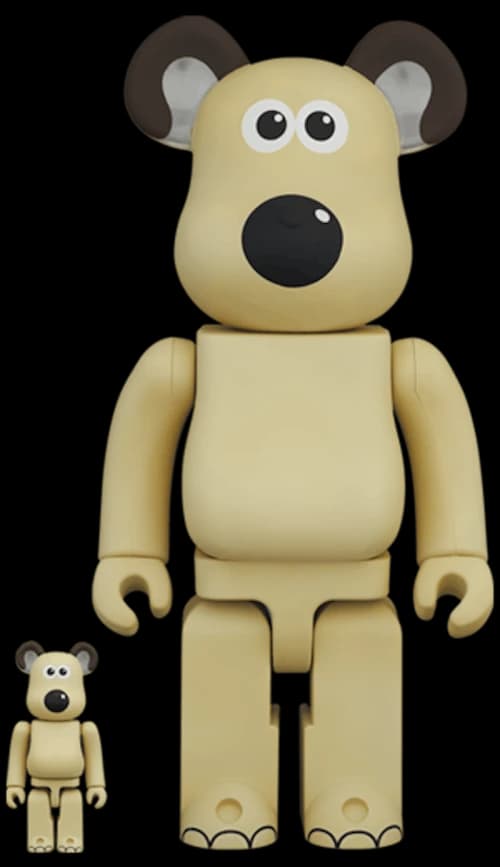 Bearbrick Wallace & Gromit "Gromit" 100% & 400% Set