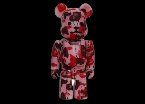 Bearbrick x A Bathing Ape 28th Anniversary Camo #4 100% Red