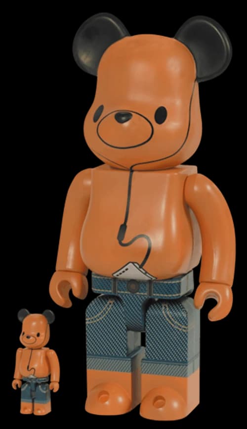 Bearbrick x a-nation 04 100% & 400% Set Brown
