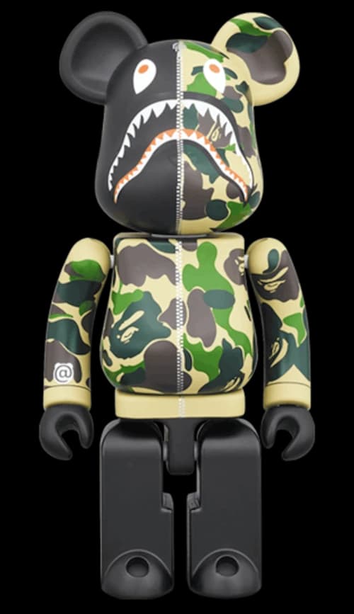 Bearbrick x BAPE Superalloy ABC Camo Shark 200%