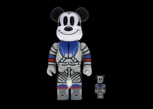 Bearbrick x Billionaire Boys Club x Mickey Mouse Astronaut 100% & 400% Set Multicolor
