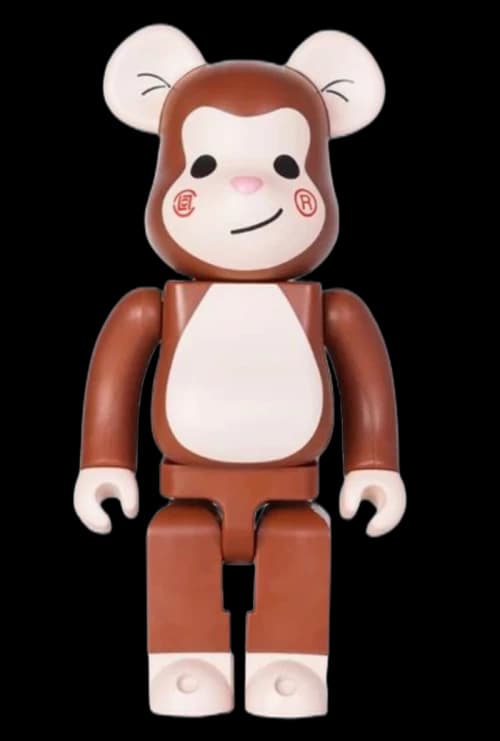 Bearbrick x CLOT Monkey Edison Chen Juice 400% Brown