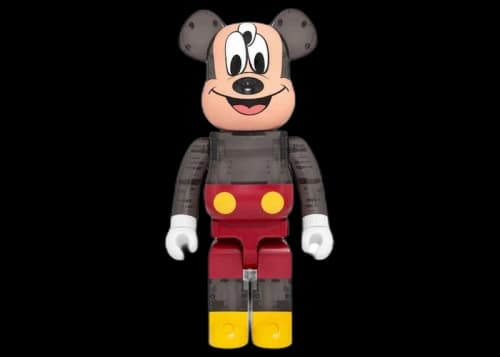 Bearbrick x CLOT x 3125C x Disney 3-Eyed Mickey Mouse 1000% Translucent Black