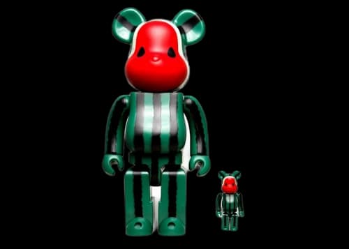 Bearbrick x CLOT x Levi's Artist Series Watermelon 100% & 400% Set Green