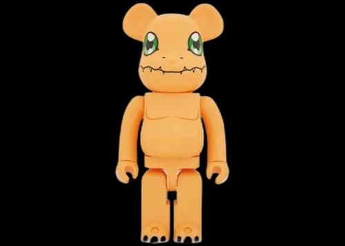 Bearbrick x Digimon Agumon 1000%