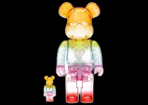 Bearbrick x Emotionally Unavailable Gradient Heart 100% & 400% Set Multi