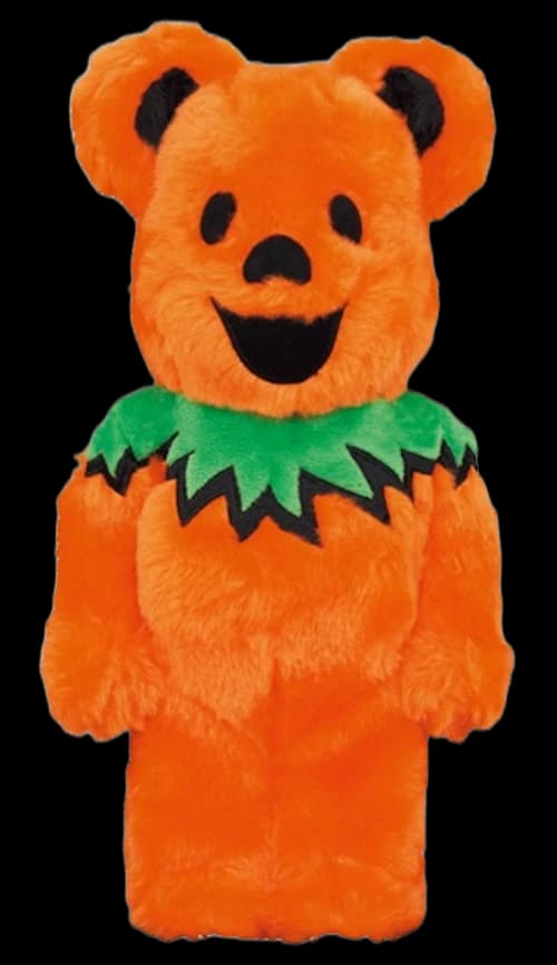 Bearbrick x Grateful Dead Dancing Bear Costume Ver. 400% Orange