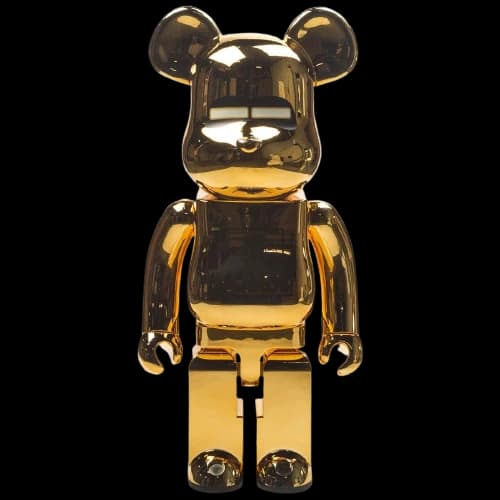 Bearbrick x Hajime Sorayama 1000% Gold
