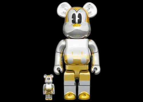 Bearbrick x Hajime Sorayama x Disney Future Mickey (2G Exclusive) 100% & 400% Set