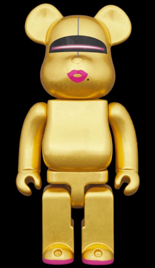Bearbrick x Kutani x Hajime Sorayama 400% (Pure Gold Leaf)