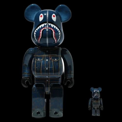 Bearbrick x BAPE x Levi's 100% & 400% Set