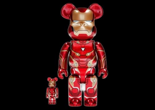 Bearbrick x Marvel Iron Man Mark 50 100% & 400% Set