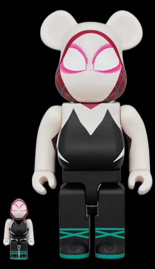 Bearbrick x Marvel Spider-Man: Into the Spider-Verse Spider-Gwen 100% & 400% Set