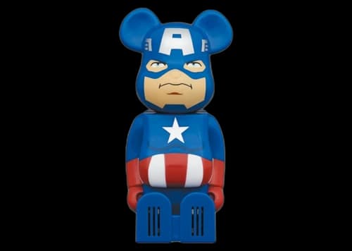 Bearbrick x Marvel x Cleverin Captain America Air Freshener Blue