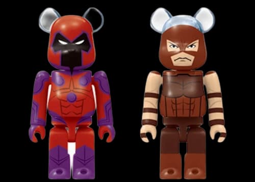 Bearbrick x Marvel X-Men Happy Lottery Magneto & Juggernaut 2 Pack 100%