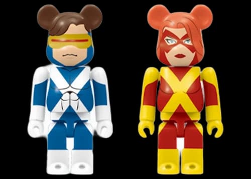 Bearbrick x Marvel X-Men Happy Lottery Marvel Girl & Cyclops (X-Factor) 2 Pack 100%