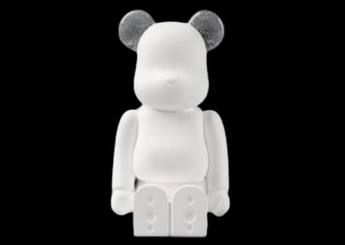Bearbrick x Medicom Aroma Ornament No.9 Galaxy Figure Silver