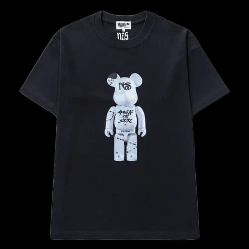 Bearbrick x Nas x Applebum World Is Yours T-Shirt Black