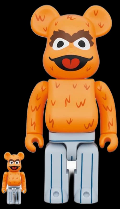 Bearbrick x Sesame Street Oscar the Grouch (The Original Orange Fur Ver.) 100% & 400% Set