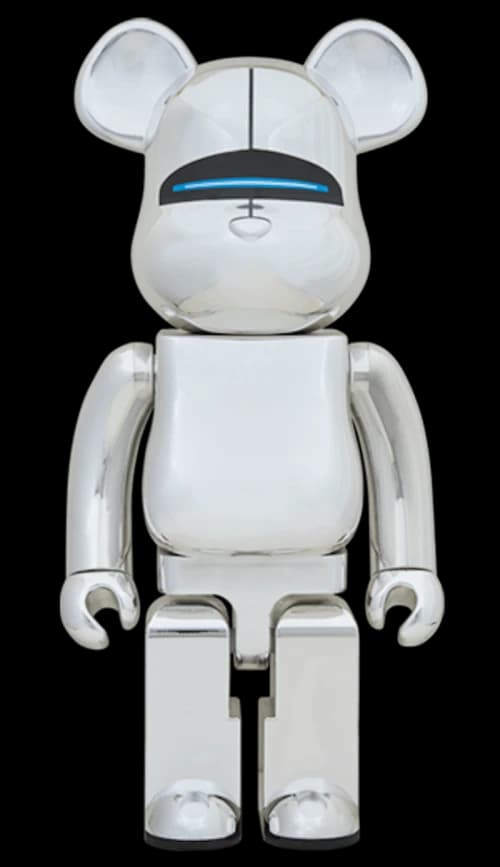 Bearbrick x Sorayama Sexy Robot 1000% Silver