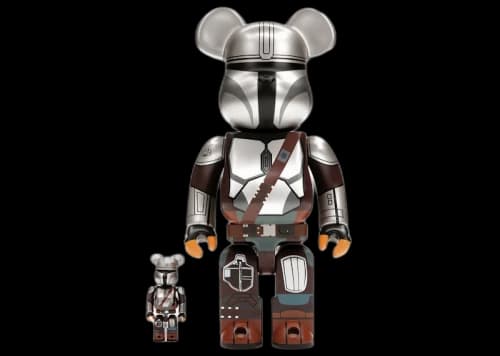 Bearbrick x Star Wars The Mandalorian Beskar Armor 100% & 400% Set