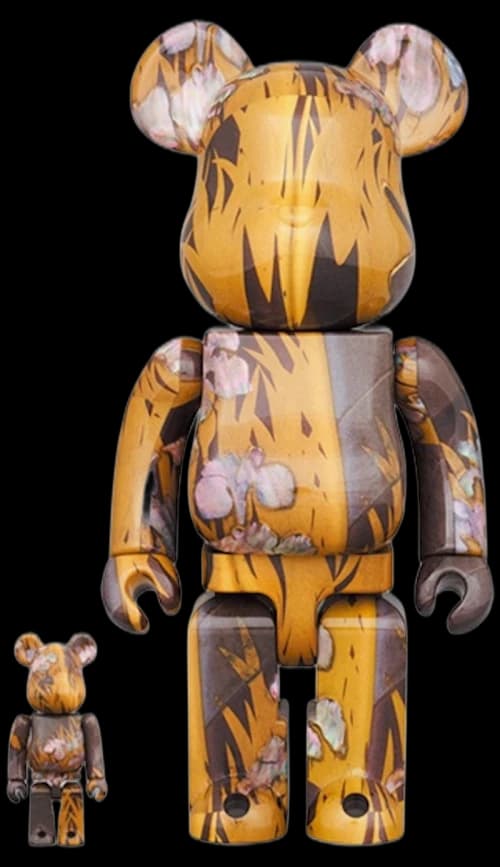 Bearbrick x Tokyo National Museum Korin Ogata National Treasure (Yatsuhashi Makie Mother-of-Pearl Inkstone Box) 100% & 400% Set