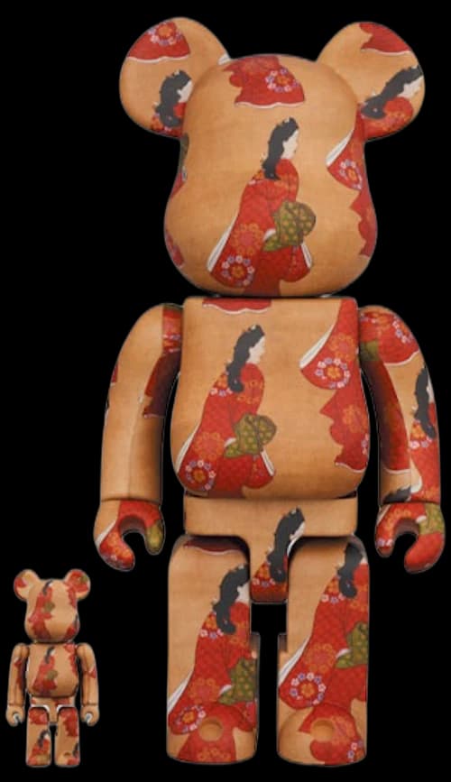 Bearbrick x Tokyo National Museum Moronobu Hishikawa (Beauty Looking Back) 100% & 400% Set