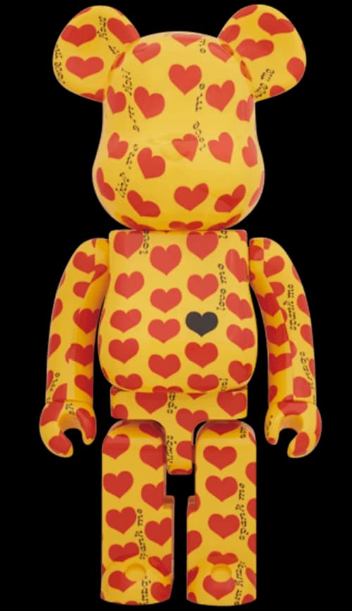Bearbrick Yellow Heart 1000% Yellow