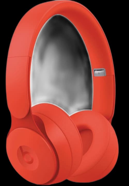 Beats by Dr. Dre Solo Wireless Noise Cancelling Headphones Pro More Matte Collection MRJC2LL/A Red