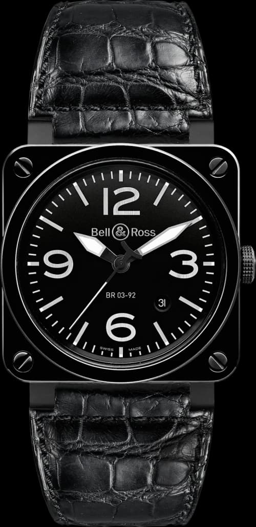 Bell and Ross Aviation BR0392-CER-BLP/SCR